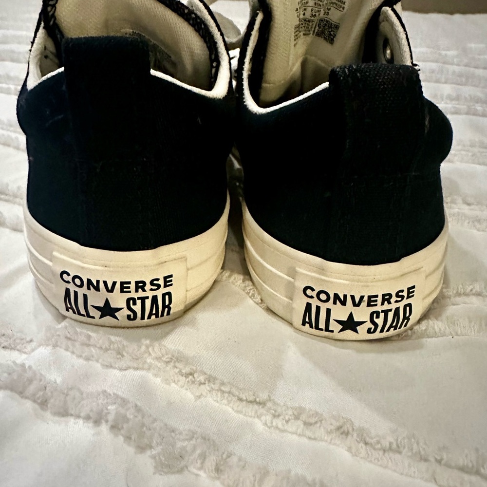 Converse All Stars Black Sneakers with Red Cherry Accents - Picture 5 of 7
